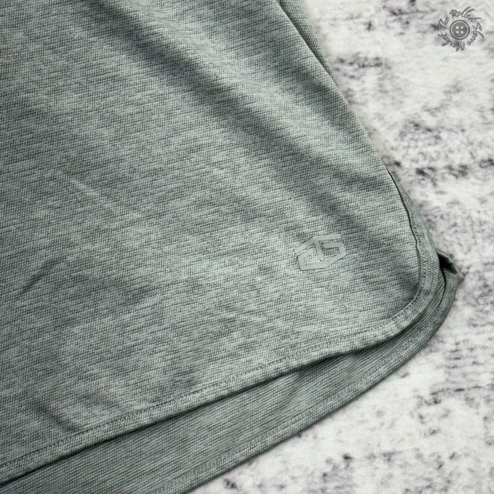 Tapout Men's‎ Athletic Shorts XL Gray Mesh Drawstring Side Pockets
